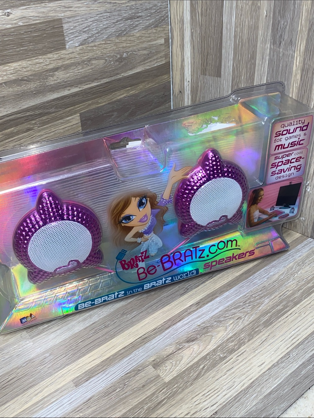 New Pink MGA Entertainment Bratz Franchise Be Bratz Desktop Computer Speakers